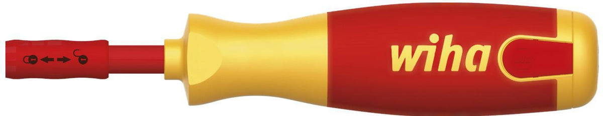 Wiha Magazinbithalter 38610 6-teilig VDE isoliert Schlitz/PH mit SoftFinish-Griff