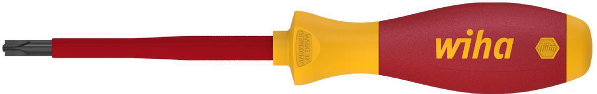 Wiha VDE-Schraubendreher 328 SL/PZD 1, 80 mm Klinge, isoliert, SoftFinish® Griff