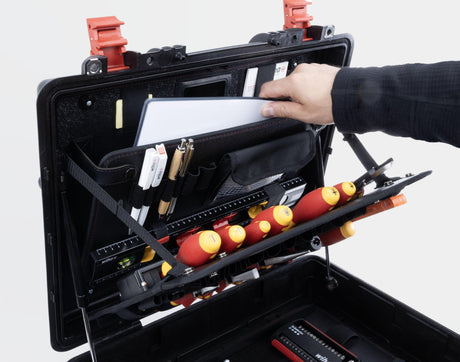 Wiha Werkzeugkoffer XL 2 electric 60-teilig Trolley für Elektriker – VDE-isoliert, mobil