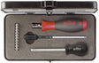 WIHA Drehmomentschraubendrehersatz 2852 S10-01, 13-teilig, 1-5 Nm einstellbar, Torx/Plus, Metallbox