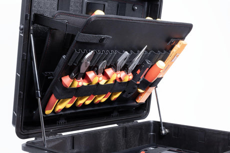 Wiha Werkzeugkoffer XL 2 electric 60-teilig Trolley für Elektriker – VDE-isoliert, mobil