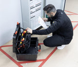 Wiha Werkzeugkoffer XL 2 electric 60-teilig Trolley für Elektriker – VDE-isoliert, mobil