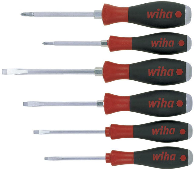 Wiha Schraubendrehersatz 530 HK6 6-tlg. Schlitz/PH mit Mehrkomponentengriffen