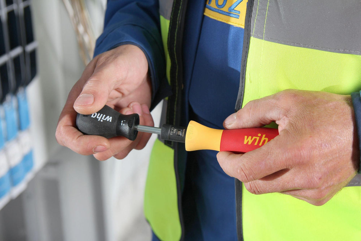 Wiha Drehmomentgriff VDE TorqueVario®-S 0,5-2 Nm, isoliert, 131 mm