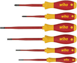 Wiha Schraubendrehersatz 3201 K6 6-teilig Schlitz/PH slim fix VDE