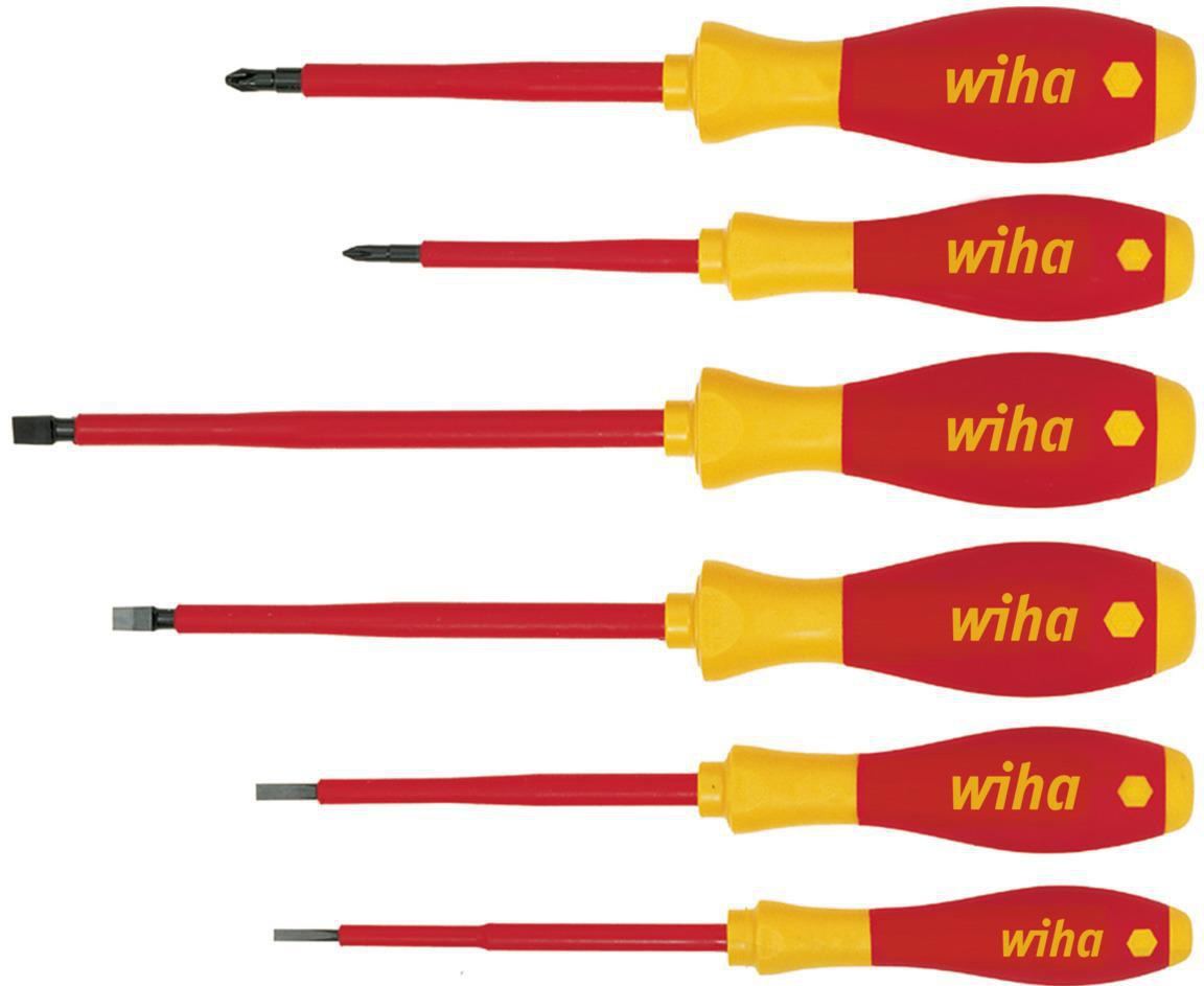 Wiha Schraubendrehersatz 320N K7 7-teilig VDE mit Spannungsprüfer