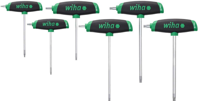 Wiha Schraubendrehersatz 364DSK TORX® T10-T30 mit Quergriff und Seitenabtrieb, 6-teilig
