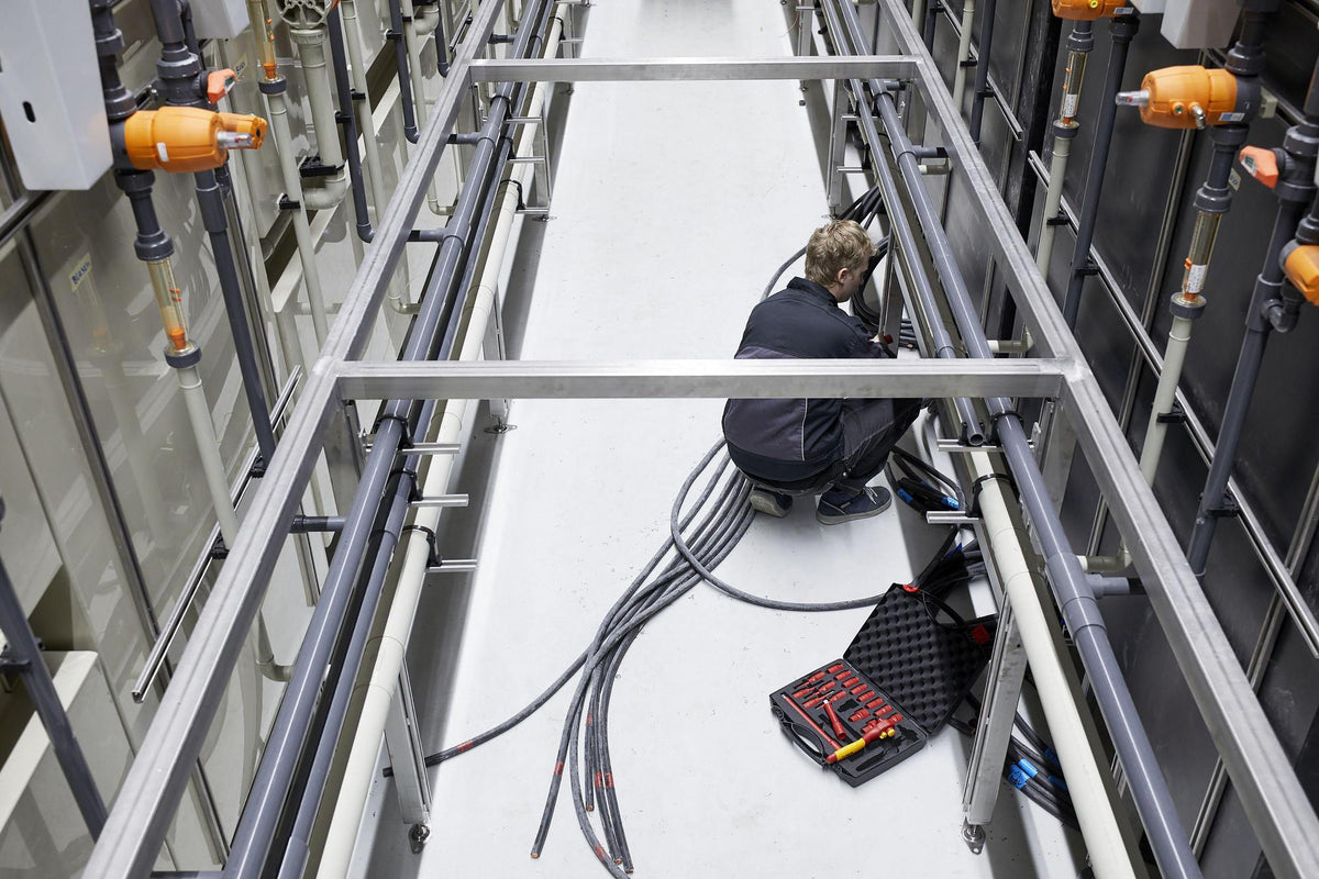 Wiha Ratschenschlüsselset 21-teilig 3/8 Zoll 8-22 mm isoliert bis 1000 V AC