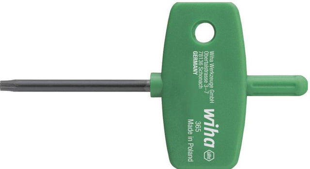 Wiha Schraubendreher mit Schlüsselgriff 365 T 5x35 mm – Innen-TORX®-Profil, brünierte CV-Stahlklinge