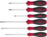Wiha Schraubendrehersatz 302 HK6 01 6-teilig Schlitz/PH/PZD mit SoftFinish Mehrkomponentengriff