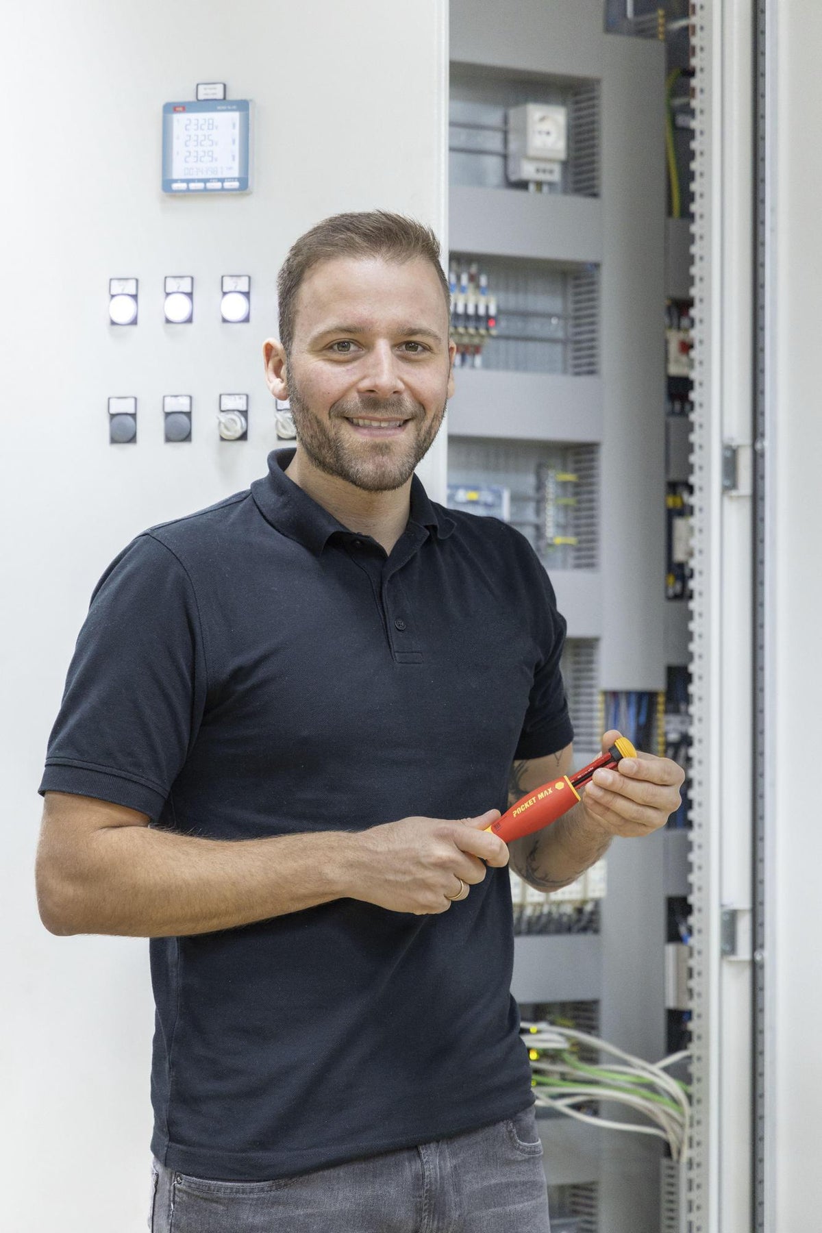 Wiha Magazinbithalter 45296 4-teilig VDE isoliert Schlitz/PH/+- mit Bitmagazin PocketMax electric