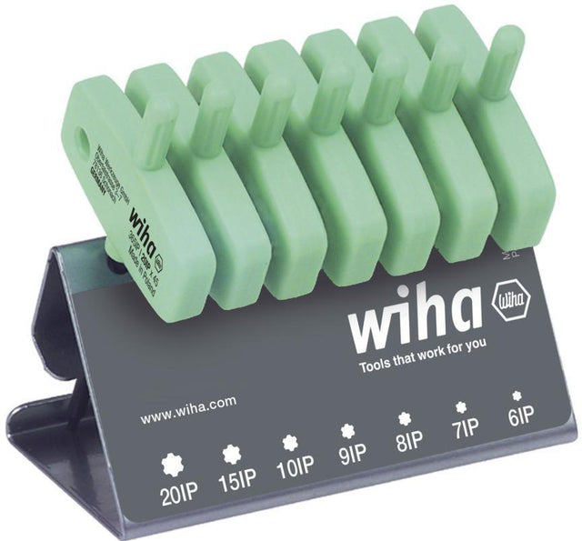 Wiha Schraubendrehersatz 365IP VB 6 IP – 20 IP mit Schlüsselgriff, 7-teilig