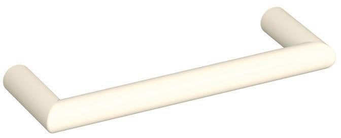 HEWI Möbelgriff 562.10B96 PA 90 – Tiefschwarzer Gehrungsgriff aus Polyamid, 96 mm Befestigungsabstand