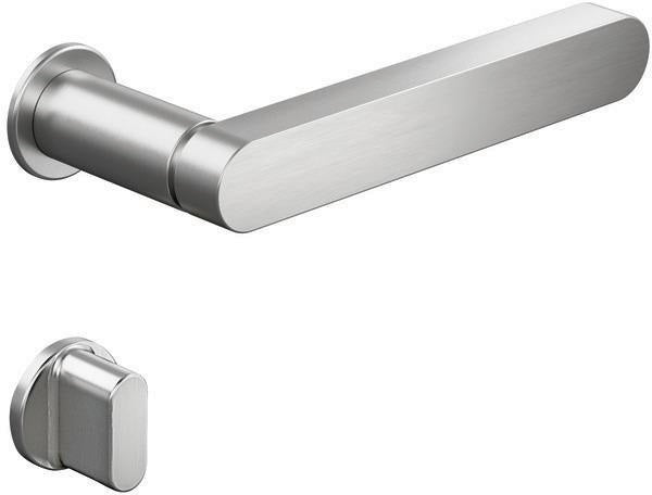HEWI Rosettengarnitur 270XAM02.130 Edelstahl L-Form WC/FBM Notöffnung Münze