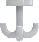 HEWI Dreifachhaken 477.90.050 – Drehbarer Mantelhaken, Polyamid, Stahlblau, Ø 50 mm