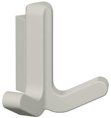 HEWI Doppelhaken Serie 477 – Elastischer Mantelhaken in Senfgelb, H 69 mm