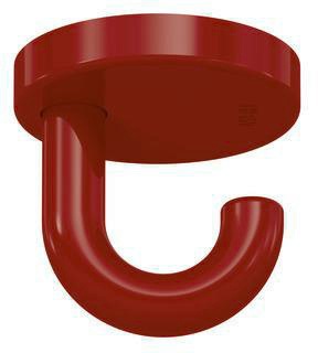 HEWI Einzelhaken 477.90.015 Unterkopfhaken 50 mm Polyamid Rubinrot