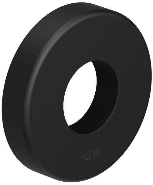 HEWI Drückerrosetten-Paar 305.23PBR 90 – Tiefschwarz matt, 55 mm, R-Technik