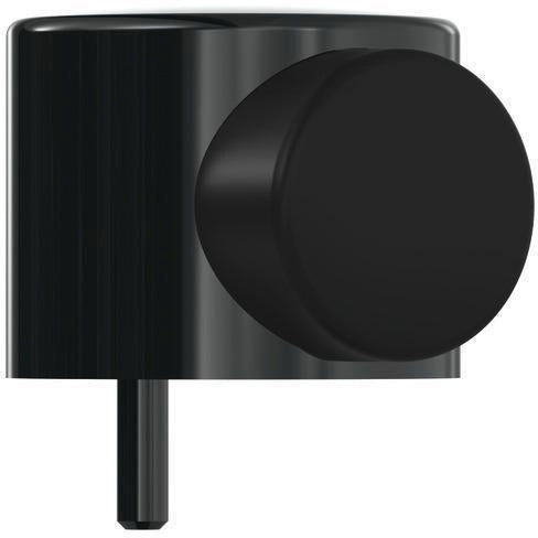HEWI Bodentürpuffer 615 90 Ø 52 mm, Höhe 42,5 mm, tiefschwarz, Dübelmontage, diebstahlgeschützt