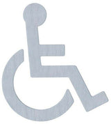 HEWI Symbol Barrierefrei 710XA.150.3 aus Edelstahl, selbstklebend, 150 x 135 mm, matt