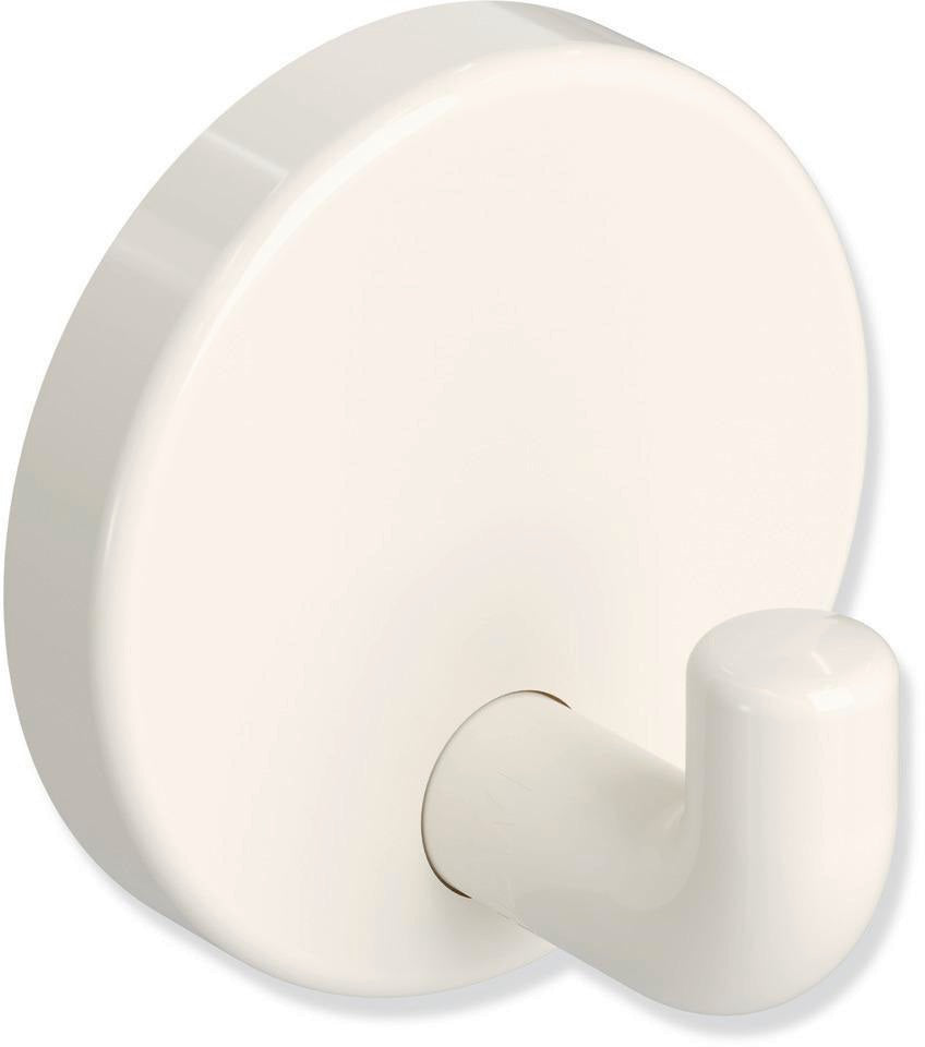 HEWI Einzelhaken 801.90.010 – Wandhaken in Rubinrot, Ø 40 mm, Polyamid