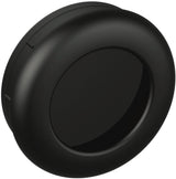 HEWI Schiebetürmuschel 538.60MLB Polyamid tiefschwarz matt für Holztüren ab 22 mm