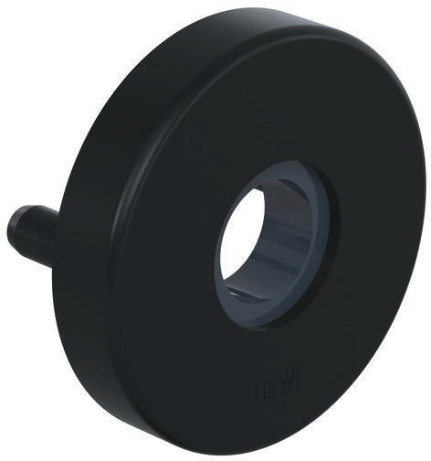 HEWI Drückerrosette 305.21PBR, Ø 21,3 mm, tiefschwarz matt, Polyamid, Nockenabstand 38 mm
