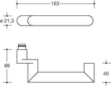 HEWI Rosettengarnitur 162XAH01.640 Edelstahl DIN L/R H-Technik