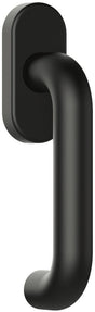 HEWI Fenstergriff 111PBFG PA 90 tiefschwarz matt 30mm Stift – DIN 18040, 7mm Vierkant