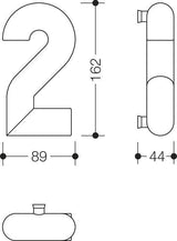 HEWI Hausnummer Ziffer 0 Spezial-Polyamid 99 reinweiß 165 mm Ø 33 mm
