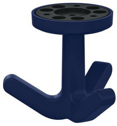 HEWI Dreifachhaken Serie 477 matt elastisch senfgelb H 69 mm – Kunststoff TPU
