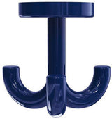 HEWI Dreifachhaken 477.90.050 – Drehbarer Mantelhaken, Polyamid, Stahlblau, Ø 50 mm