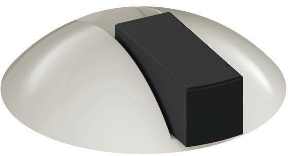 HEWI Bodentürpuffer 625 90 Ø 85 mm tiefschwarz – gefedert, diebstahlgeschützt, Dübelmontage
