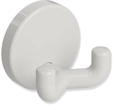 HEWI Doppelhaken 801.90.020 Rubinrot Polyamid mit Befestigungsrosette 40 mm