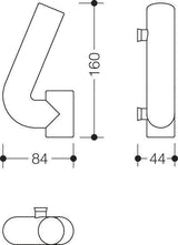 HEWI Hausnummer Ziffer 0 Spezial-Polyamid 99 reinweiß 165 mm Ø 33 mm