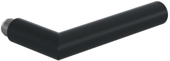 HEWI Türdrückerpaar 162.21PBR Polyamid tiefschwarz matt Vierkant 8 mm
