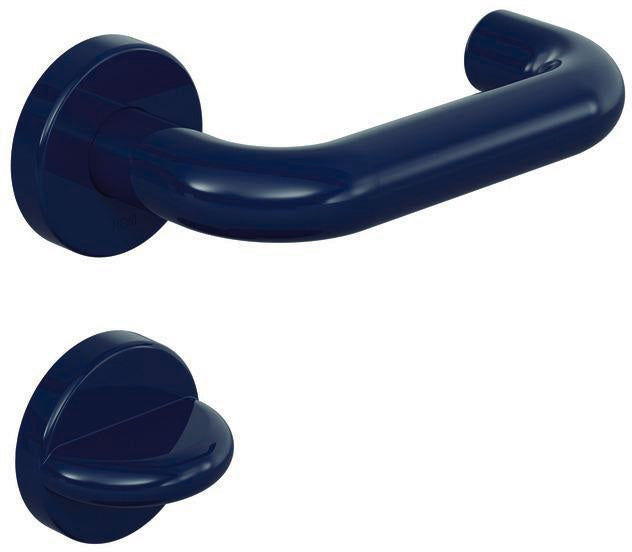 HEWI Rosetten-Drückergarnitur 111R02.230 U-Form FBM DIN L/R D/D – Rubinrot