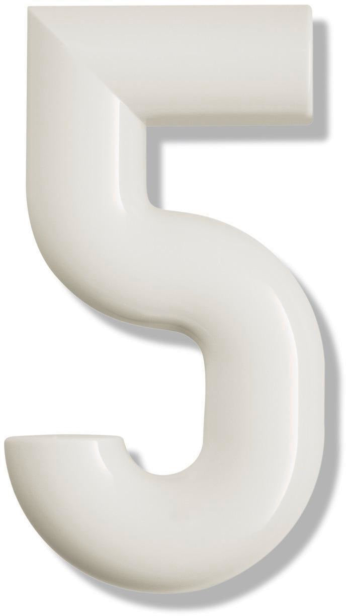 HEWI Hausnummer Ziffer 0 Spezial-Polyamid 99 reinweiß 165 mm Ø 33 mm