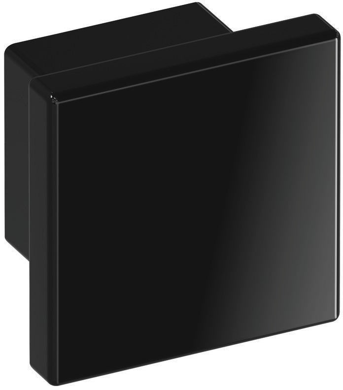 HEWI Möbelknopf 547.32.3 – Tiefschwarzer Polyamid-Knopf, Ø 32 mm, 30 mm Ausladung