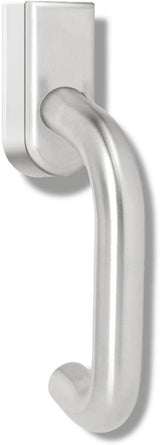 HEWI Fenstergriff 111XAFG Edelstahl matt geschliffen mit Druckzylinder und Vierkantstift 7 mm
