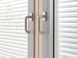 HEWI Fenstergriff 111XAFG Edelstahl matt geschliffen mit Druckzylinder und Vierkantstift 7 mm