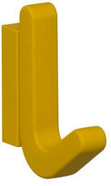 HEWI Einzelhaken Serie 477 senfgelb – Elastischer Mantelhaken aus TPU mit matter Oberfläche