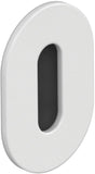 HEWI Schlüsselrosetten-Paar 306PCM 90 oval selbstklebend tiefschwarz