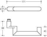 HEWI Rosettengarnitur 162PBR01.640 – Profiltürgarnitur PZ tiefschwarz matt für Türstärke 38,1–48,0 mm