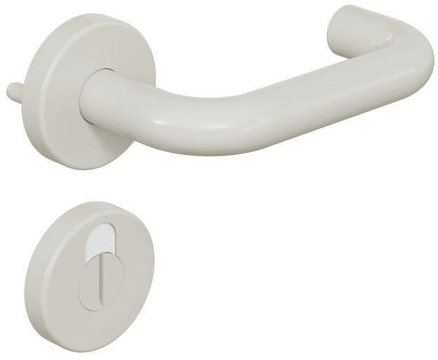 HEWI Rosettengarnitur 111R02.130 U-Form, DIN L/R, R-Technik, rubinrot, Kunststoff