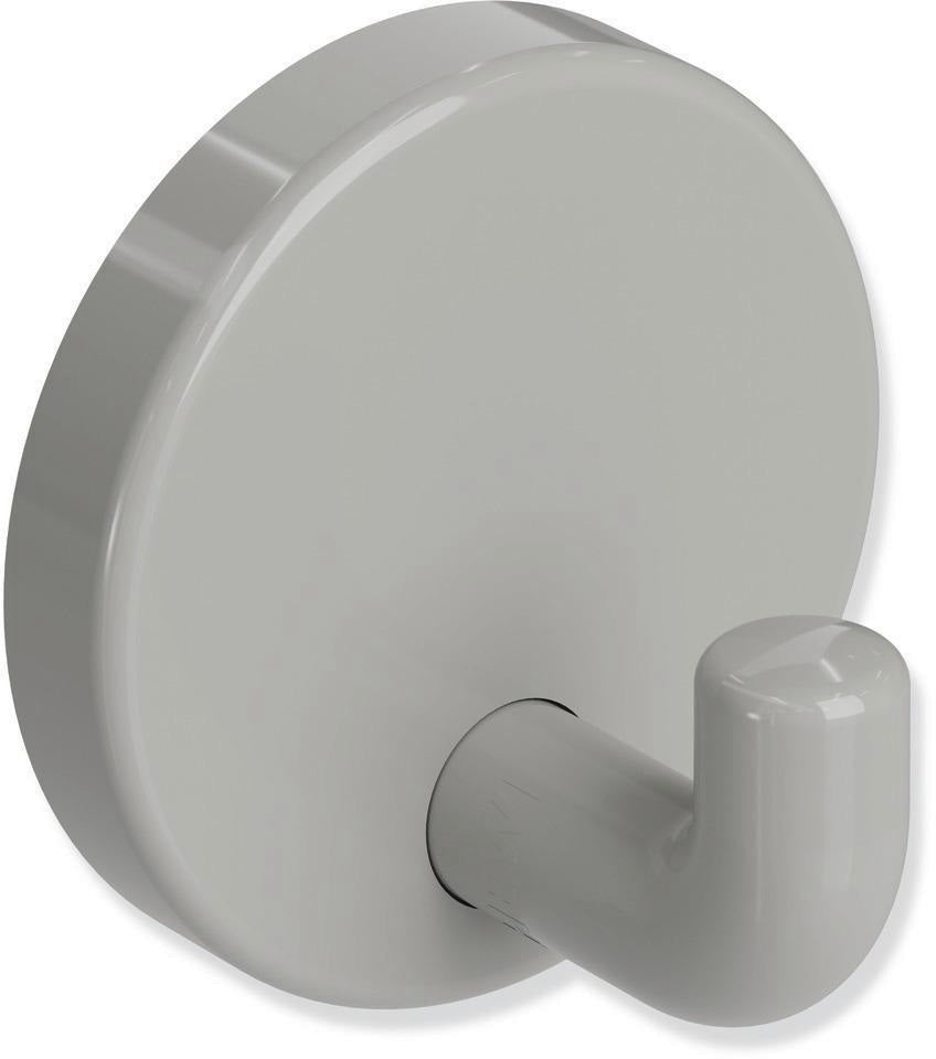 HEWI Einzelhaken 801.90.010 – Wandhaken in Rubinrot, Ø 40 mm, Polyamid