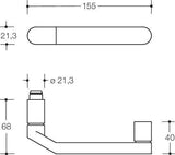 HEWI Rosettengarnitur 270XAH01.130 Edelstahl PZ DIN L/R für Zimmertüren