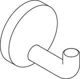 HEWI Einzelhaken 477.90.045 – Wandhaken in rubinrot, 65 mm Ausladung, Polyamid