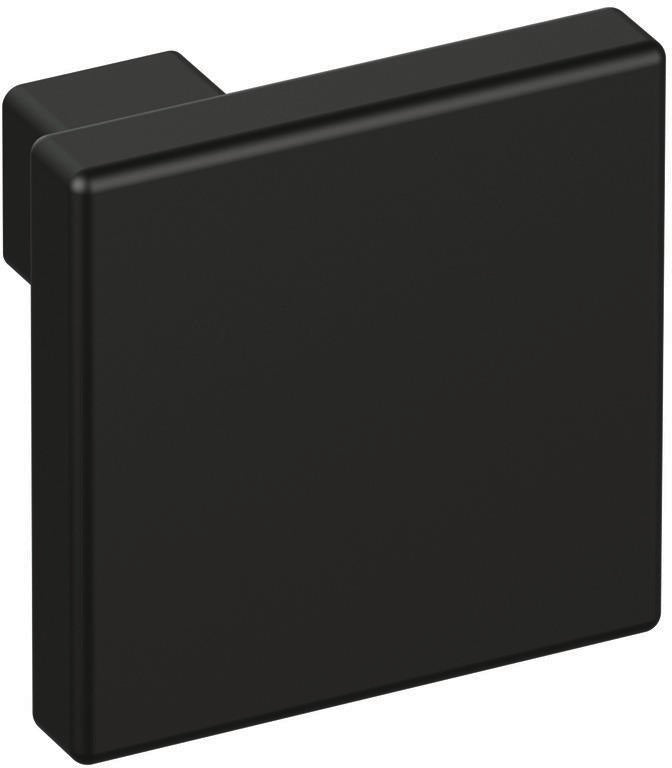 HEWI Möbelknopf 547.32.2 – Tiefschwarzer Kunststoffknopf, 32 mm, 30 mm Ausladung