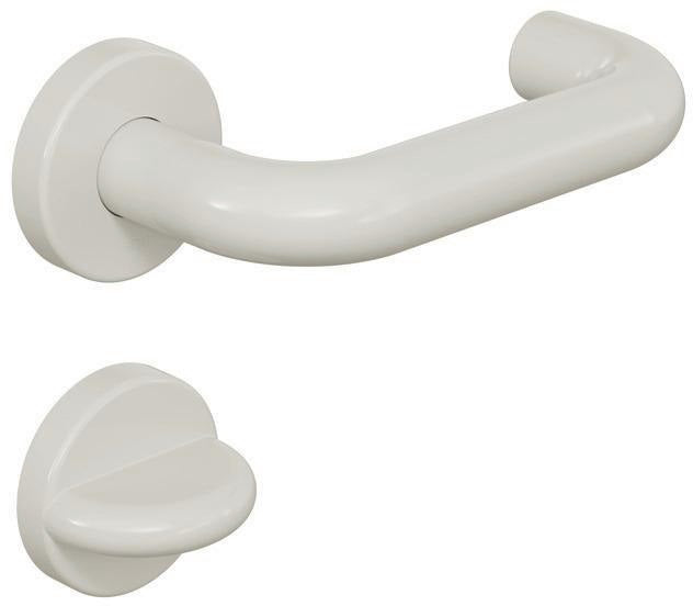 HEWI Rosetten-Drückergarnitur 111R02.230 U-Form FBM DIN L/R D/D – Rubinrot
